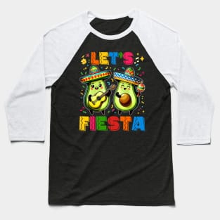 Lets Fiesta 5 Cinco De Mayo For Women Men Boys Girls Mexican Baseball T-Shirt